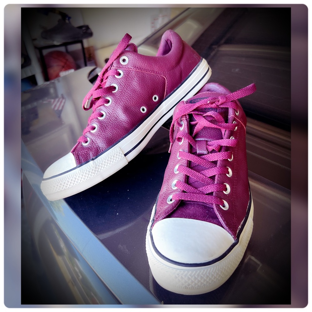 Leather Converse Chuck Taylor shoes